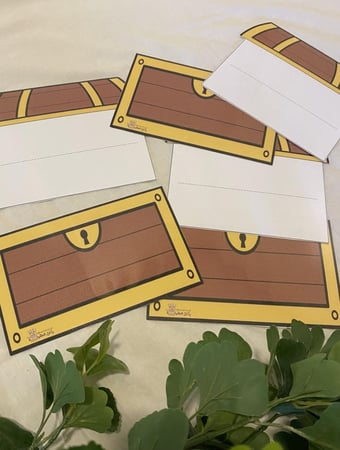 استراتيجية صندوق الكنز مزودة بمغناطيس ( ستة بطاقات يمكن الكتابة والمسح عليها طباعة ملونة ومغلفة حراريا )