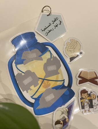 احجية فانوس الأفعال المستحبة في رمضان  مناسبة لوحدة اهلا رمضان