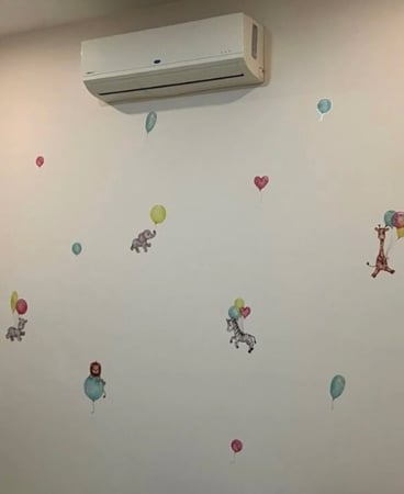 ملصق حائط او باب بجودة عالية مناسب لتزيين صفوف الاطفال ( قطع متعددة )