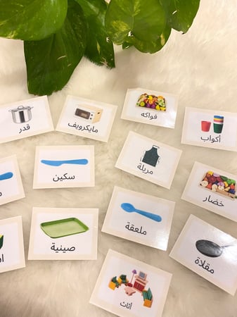 اشارات ناطقة منطقة اللعب الدرامي ( 31 بطاقة ) طباعة ليزر ومغلفة حراريًا