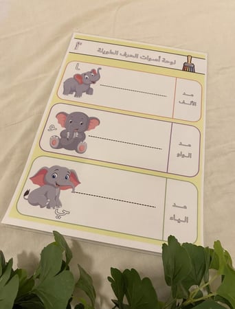 لوحات اللغه العربيه مزودة بمغناطيس