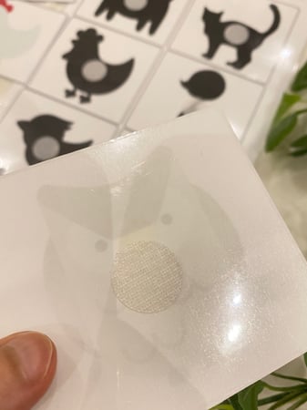 نشاط  الظل إدراكي مناسب لوحدة الحيوان مقاس A4 طباعة ليزر ومغلفة حراريا 6 قطع مزودة بشك شاك للصق ..