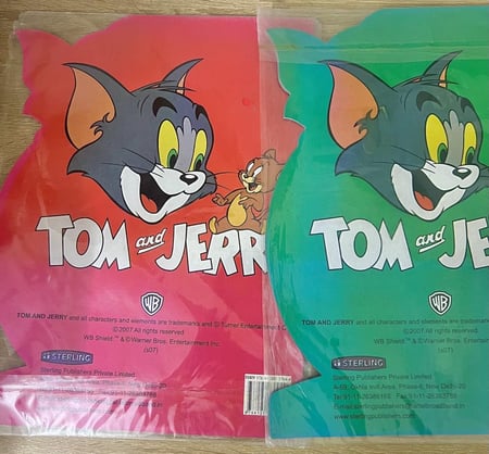 نادر جدا/ مجموعة كتب تلوين توم وجيري مع VCD توم وجيري اصدار2007