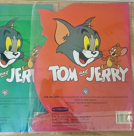 نادر جدا/ مجموعة كتب تلوين توم وجيري مع VCD توم وجيري اصدار2007