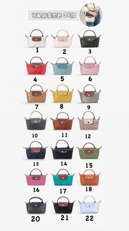 Longchamp- مايكرو- عدة اللوان بالخيارات
