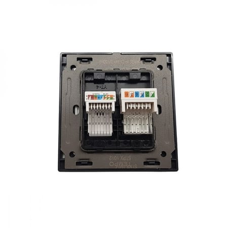 فيش تليفون مع كمبيوتر ابيض