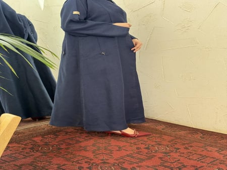 لينن نص كلوش مع نجمات بخطوط مميزه