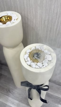 طقم مباخر استقبال طويلة حبتين