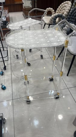 عربة تقديم اكريلك