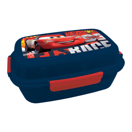 علبة غداء سيارات بلاستيكية مع 4 فواصل وإغلاق محكم من السيليكون – حل غداء محكم لأولاد المدرسة والسفر