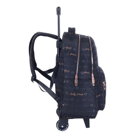 بوزشنطة ترولي18"مع مقلمية اسود وري قلوب