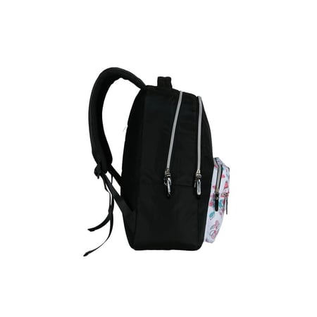 بوز شنطة ظهر18" مع مقلمية اسود ورود