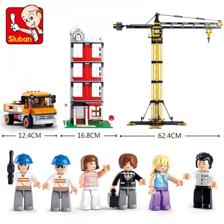 سلوبان قطع تركيب رافعة بناء عملاقة 1461 قطعة