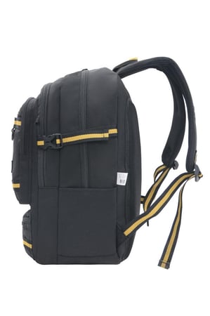 بوز شنطة ظهر19"مع مقلمية اسود بخط اصفر