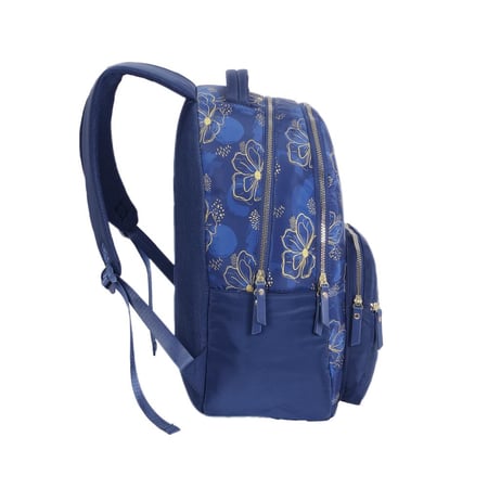 بوز شنطة ظهر18"مع مقلميةفراشات ازرق