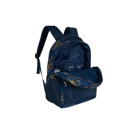 بوز شنطة ظهر17"مع مقلميةفراشات ازرق