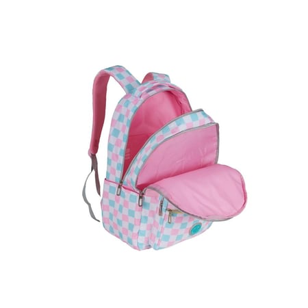 بوز شنطة ظهر18"مع مقلميةمربعات وردي