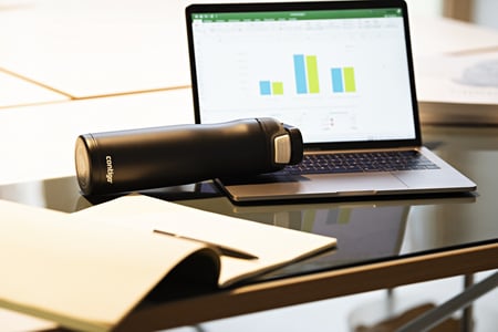 كونتيجو زمزمية ستانلس 720مل اسود