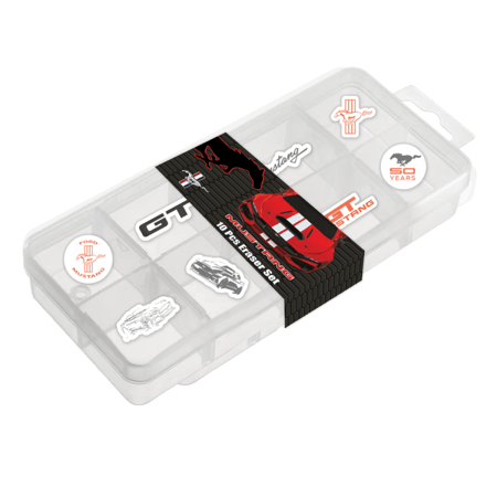 مجموعة ممحاة موستنج 10 قطع في علبة مع غلاف – أدوات مكتبية رائعة للمدرسة والواجبات المنزلية للأطفال