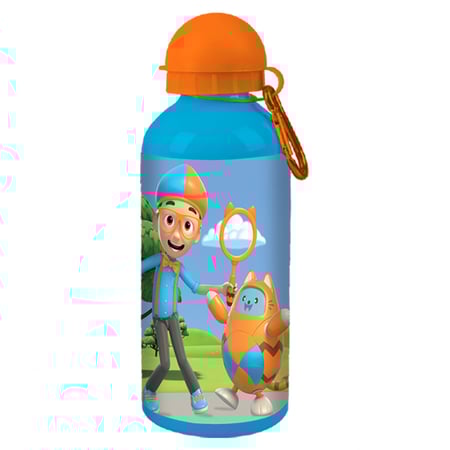 بليبي زمزمية الومنيوم للأطفال 600 مل مع مشبك تعليق ، مثالية للمدرسة والرياضة والسفر ، هدية مثالية للبنات والأولاد