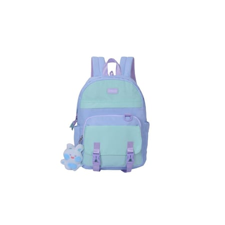 بوز شنطةظهر17"مع جيب سماوي ومقلمية