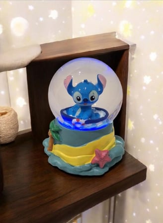 بلورة ستيتش مضيئة من الزجاج الكريستالي