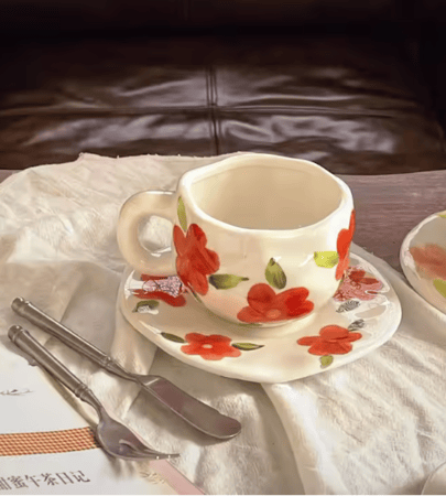 كوب النرجس الأحمر300مل