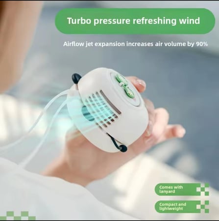 مروحة القلادة قابلة للشحن