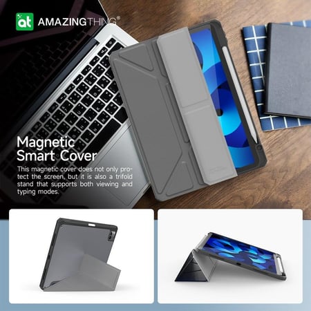 كفر AmazingThing تيتان برو مقاوم للسقوط للايباد برو 11 انش - رمادي - 2018-2022