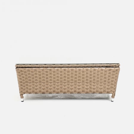 طقم جلسة حديقة مقاوم للحرارة والشمس 5 قطع 7 مقاعد وطاولة