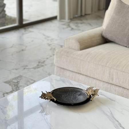 صينية تقديم معدن