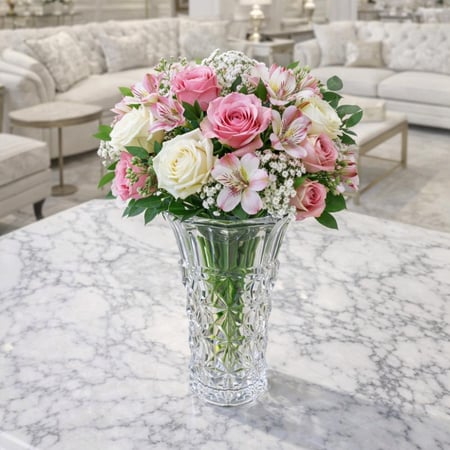 فازة زجاج بشكل مميز