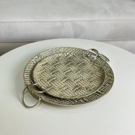 صينية تقديم معدن