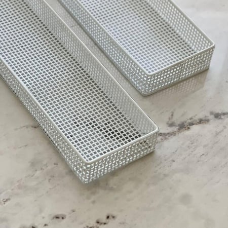 صينية تقديم  معدن ابيض