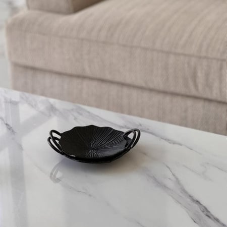 تقديمة معدن بلون اسود