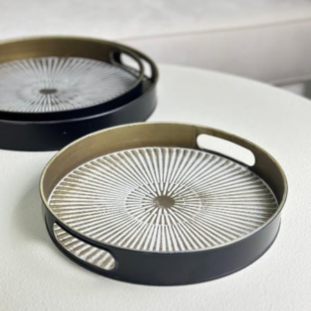 صينية تقديم معدن