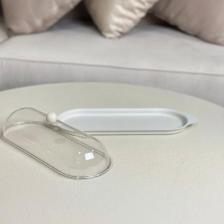 تقديمة معدن بغطاء اكريلك