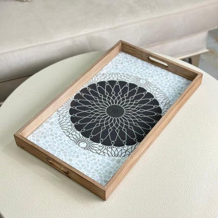 صينية تقديم خشبية