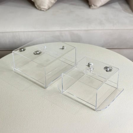 تقديمة اكريلك بغطاء