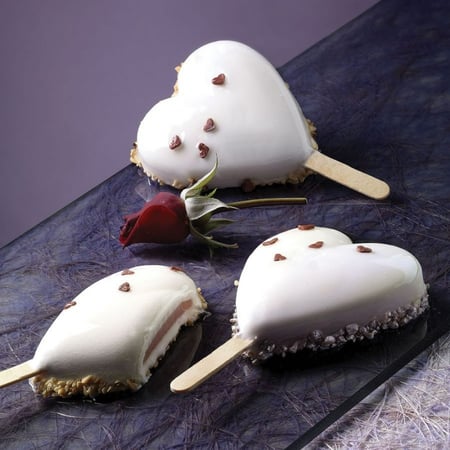 قالب ايسكريم سيليكون SET HEART