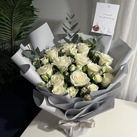 بوكيه ورد طبيعي