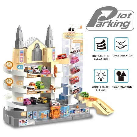 درزن مواقف سيارة مع موسيقا واضاءة