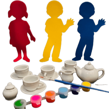 طقم شاي للتلوين