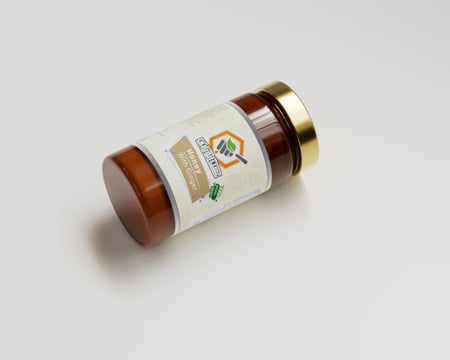 نصف كيلو عسل بالزنجبيل من متجر عسل أبو نايف