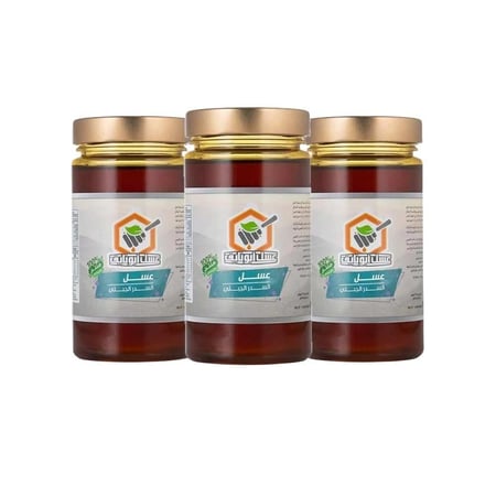 بكج عسل سدر جبلي اصلي 3 عبوات كل عبوة 500 جرام