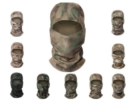 قناع الوجه والراس العسكري, هذا القناع يأتي بتصميم عسكري انيق ومريح