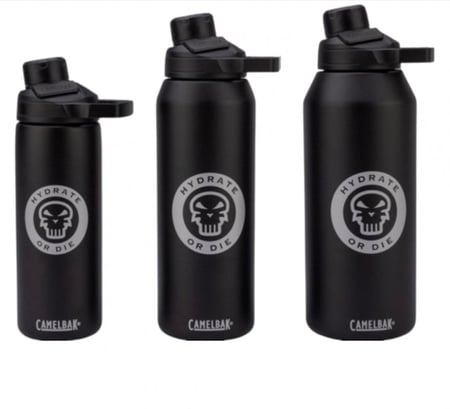 مطارة ماء اميركية  Hydrate or Die - مطارة تكتيكية سوداء