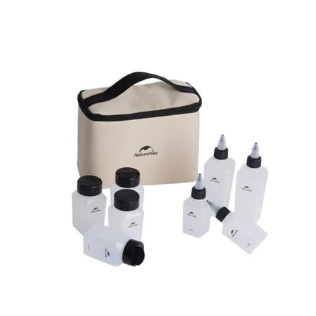 مجموعة زجاجات التوابل المحمولة عدد 8