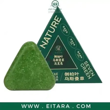 صابون ناتشر سفن جرين بالاعشاب الخضراء للشعر