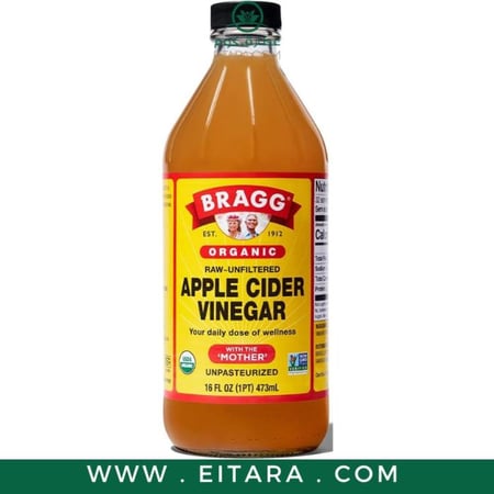 خل تفاح براغ العضوي الخام 473 مل